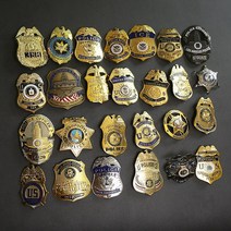 미국 경찰 배지 폴리스 금속 뱃지 마크 와펜 휘장