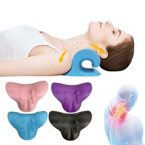 목 스트레칭 바른 경추 베개 기구 C커브형 쿠션 편안한 자세 넥 스트레쳐 케어넥 넥퀸, 퍼플