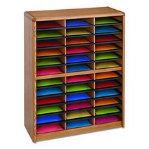 Safco Products 7121MO Value Sorter Literature Organizer 36 Compartment Medium Oak