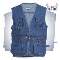 더빅히트 봄여름 면청조끼 청작업복 용접 면조끼 남자 작업복상의