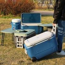 세이블대원산업 테이블 바퀴 대형 아이스박스 55-78리터, 바퀴 55리터