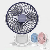사니사니 집게 클립형 유모차 선풍기 무소음 탁상용 책상용, 핑크