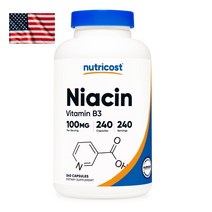 Nutricost Niacin Vitamin B3 240캡슐 뉴트리코스트 나이아신 니아신 미국직구 대용량