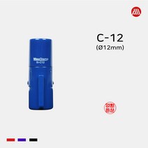 쿠폰도장 칭찬도장 개인도장 맥스자동스탬프 C12-12mm, 적색