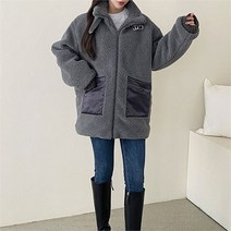 삐까삐까 덤블 무스탕 누빔 자켓