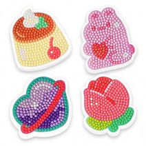 보석십자수 그립톡 팝톡 만들기 키덜트 DIY 핸드폰악세사리 비즈공예 취미 선물 스티커, DIY 보석십자수 핸디톡(5000원X4개)