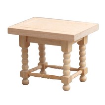 GHSHOP 1:12 규모 미니 커피 테이블 척 장난감 시뮬레이션 가구 소녀를위한 Teatable 선물 BJD 인형 장식 인형 집 액세서리, 자연스러운