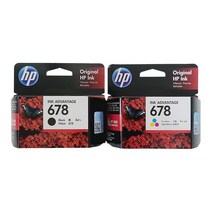 HP678 세트 정품잉크 3545 4645 2545 3540 2546 4515 1015, 검정+컬러
