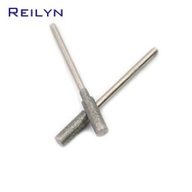 연마재2.35mm 생크 실린더 다이아몬드 그라인딩 버 치아 비트 옥 스톤 연마 포인트 3/4/5/6/8mm 20 개, 01 20 pcs_03 5.0mm