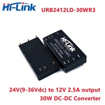파워 서플라이 하이 링크 원래 12V 2.5 출력 DD 공급 장치 -36V UR2412LD-30WR3(HLK-30D2412) 1% 효율 절연, 한개옵션0