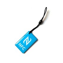 nfc스티커NFC 쓰기 가능 태그 라벨 Ntag213 스마트 카드 모든 지원 휴대폰 명함 13.56mhz 1 개, 한개옵션1, 02 파란