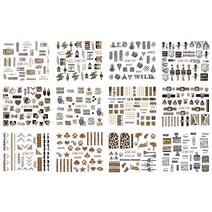 수전사 1 큰 시트 꽃 나비 네일 스티커 아트 봄 패션 데칼 비문 물 전송 슬라이더 DIY 매니큐어, [11] BN15731584