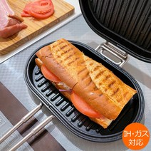 카지돈야 파니니 팬 핫 샌드위치 메이커 프라이팬 샌드 후라이팬 44931 일본제, 단일사이즈