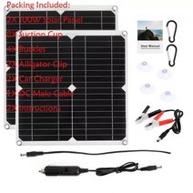 파워뱅크 캠핑파워뱅크 대용량배터리 DC18V 200W 태양 전지 패널 키트 60A 컨트롤러 USB 5V 전원 충전기 보, 04 200W panel