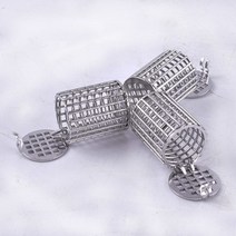 라운드 SS 정제 용해 바구니 싱커 실험실 테스트 장치 포장 유형 상자, 01 ID.12x H25mm 316
