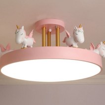 자녀방 천장등 침실등 공부방 조명 눈보호 led 귀여운 라이트, 핑크