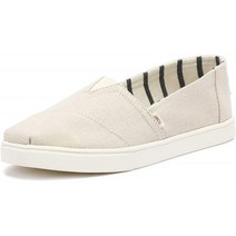 TOMS 여성 알파르가타 컵솔슬 슬립온 자연유산 캔버스 9M 로퍼 & 슬립온스