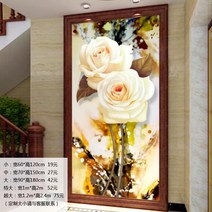 꽃 벽 그림 스티커 복도 포인트 벽지 입체 현관 장식, 24P_대형