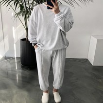 간절기 오버핏 스트링 남녀공용 트레이닝복 세트