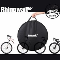 [라이딩데이] 26-27.5인치 MTB 로드 바이크 휠셋백- 자전거캐링백 바퀴보관 RM265, 블랙 27.5인치