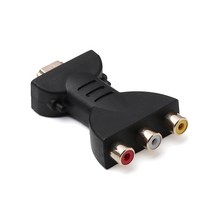 [무료배송]새로 HDMI-3 RCA 오디오 어댑터와 Vga 커넥터-HDTV DVD 프로젝터 용 분배기 호환, 어댑터, 0.5m