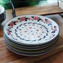 핸드페인팅 도자기 접시 5P 세트 예쁜그릇쇼핑몰 그릇