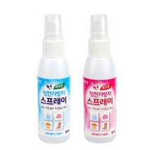 섬유스프레이 정정지제거 옷에정전기 니트 허브향 로즈향 60ml