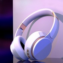 노이즈캔슬링헤드폰 블루투스 5.0 헤드폰 무선 헤드셋 소음 차단, 화이트