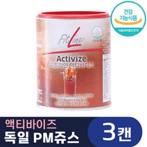 독일 PM 피엠 쥬스 피트 라인 액티 바이즈 175g 가루 분말 쉐이크 비타민 C B 판토 텐산 식약처 식약청 인증 인정 활력 기력 회복 도움 음료 정품, 3캔, 피드라인액티바이즈175g