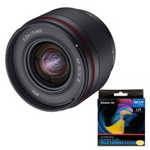삼양옵틱스 정품 삼양 AF 12mm F2 소니 E 미러리스 (APS-C 크롭/광각 렌즈), AF 12mm F2 E+MC UV(62)