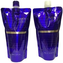 밀본 프라미아 헤어 세럼 샴푸 M 400ml + 트리트먼트 M 400ml 리필 세트, 개