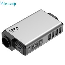 소형발전기 휴대용 태양열 배터리 발전소 150W 야외 110V 220V 32000mAh 비상 보조베터리 DC AC 플러그 핫, 2.SLIVER - US Plug
