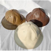 중년남성 레더벙거지 가죽페도라 가죽모자 챙넓은 컬러