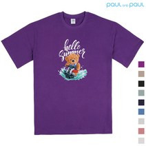 폴앤폴 제트스키 오버핏 옆트임 반팔 티셔츠AP