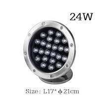 Led 수중 3W 9W 15W 18W 24W 라이트 연못 잠수정 IP68 야간 램프 DC 12V 24V 야외 정원 수영장 파티 풍경, DC 12V 그린