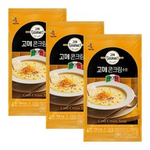 (주)동방푸드마스타 씨제이 고메 콘크림 수프 181.6g 12개 개별포장 옥수수스프, 12개입