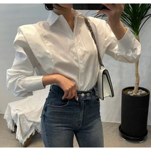 이중퍼프소매 러블리 블라우스
