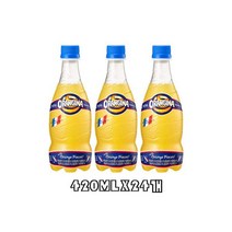 오랑지나420mlx20펫/음료수/탄산음료 +4펫 (총24개), 오랑지나420mlx20펫/음료수/탄산, 420ml
