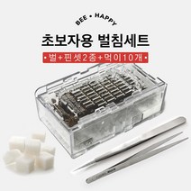 비플라이 초보자용 벌침 봉침 세트 (벌+핀셋2종+영양먹이 10개), 1세트