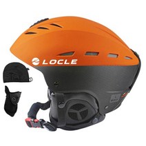스키 장 스노우 보드 헬멧 locle 겨울 스포츠 ce 인증 소재 abs eps, 엘58-61cm, 오렌지