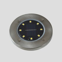 [비츠조명] LED 태양광 오페 8구 매입등(지중등), LED 모듈포함(노란불)