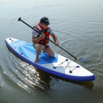 팽창식 웨이크보드 공기주입식 패들보드 3.2M, 320 블루