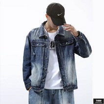 가바바 남성 빅사이즈 색상이 매력적인 베이직한 데님자켓 6XL까지 G57893