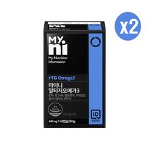 일동 알티지오메가3 오메가3 EPA DHA rtg오메가3 효능 오메가3rtg 추천 알티지오메가 피쉬오일 fishoil 어유 마이니 알티지오메가쓰리 식약처 기능성인정, 2개, 640mg