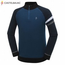 [까스텔바작] (남성)방풍 안감 반집업 풀오버 니트_BG9WSW301_DL