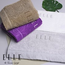 ELLE 엘르 리치 200g 뱀부사 면30수 최고급타올, 1개, 밤색
