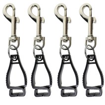 웨이트 프리다이빙 스쿠버 벨트 넥 납 구슬 다이빙 사이클링 휴대용 장갑 키퍼 타월 헬멧 가드 스냅 후크가있는 클립 홀더 운반, 블랙 4 조각