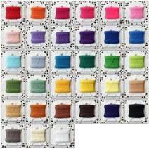 펠트박스 공예전용 보빈실 33색 공장직영 착한가격 국내 50M, 풀색