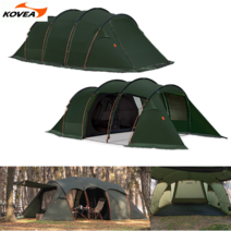 (공식판매처) 코베아 고스트 플러스 카키 /2023년/ 오크돔 터널형 텐트 /공식점, 카키+오징어 데크팩 +케이스 세트(10개)