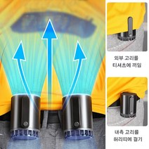 허리걸이 미니 선풍기 소형 미니 슬립맨 다용도 아웃도어 판매 택배 낚시 공사장 허리 벨트, 허리 걸이식 선풍기(블랙) ×1